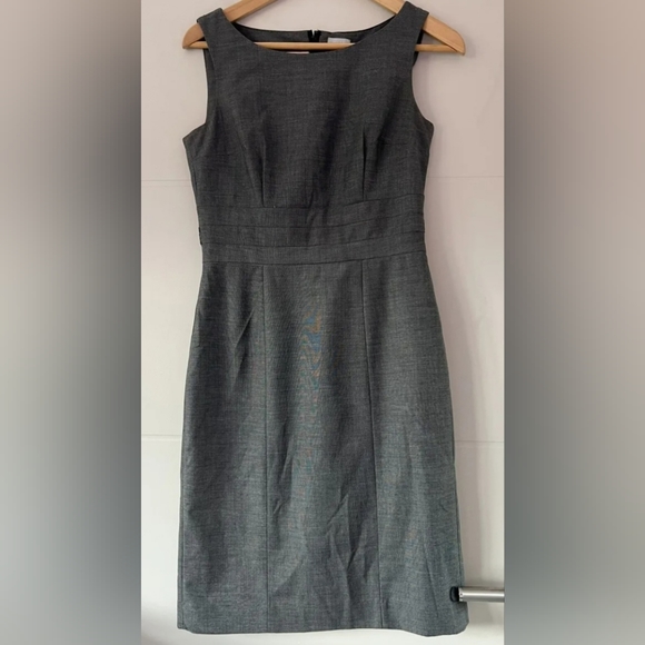 Grey fitted work dress - Picture 5 of 6